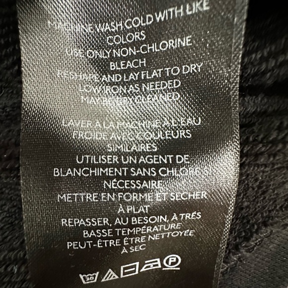 Anthropologie Maeve Lace Floral Black Top Blouse Sweatshirt small - Picture 12 of 16